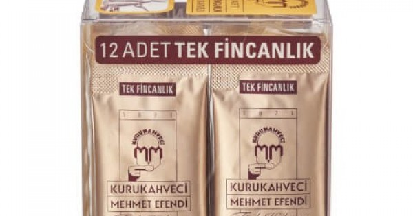 Mehmet Efendi Tek Fincanlik Turk Kahvesi 12x6 Gr Tk000303